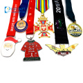Venda por atacado barato projete sua própria liga de zinco 3D ciclismo prêmio medalhas de metal esporte corrida maratona medalha personalizada com fita